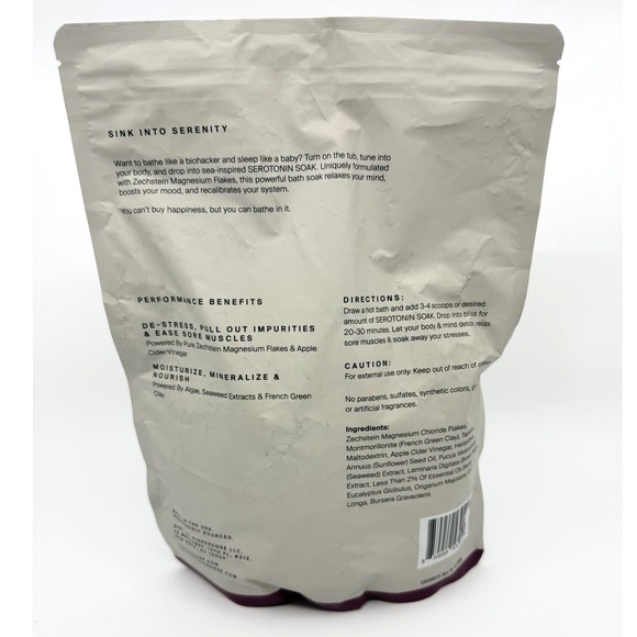 HigherDose Serotonin Soak 32oz Magnesium Bath Soak Relax & Restore BB 11/2026 - Picture 2 of 6